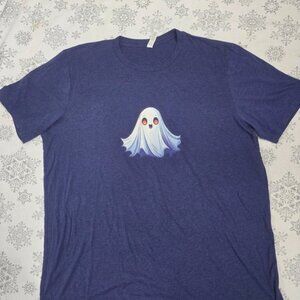 Bella+Canvas XL Blue Ghost Graphic T-Shirt Unisex Casual Tee